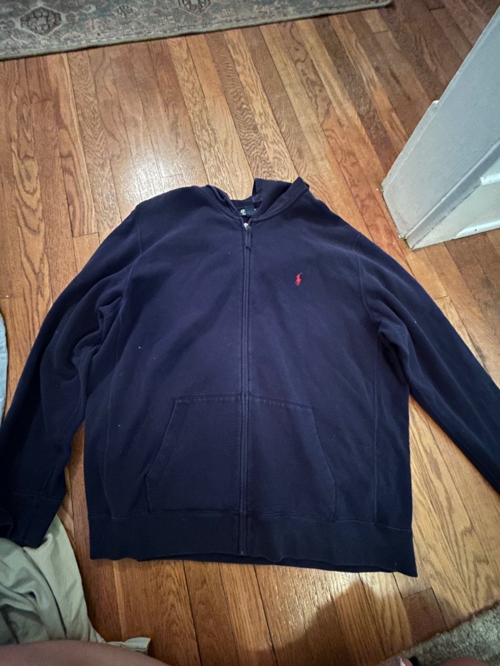 Polo Ralph Lauren Men's Navy Full Zip Hoodie XXL